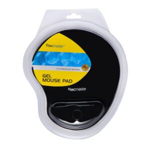 Mousepad Gel Apoya Muñecas Negro Tecmaster