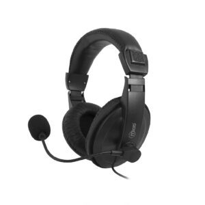Audífonos con Micrófono Negro Talk Headset Mlab