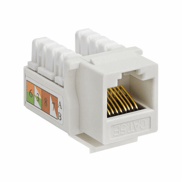 Módulo de Red Hembra RJ45 UTP Cat5e Blanco - Imagen 2