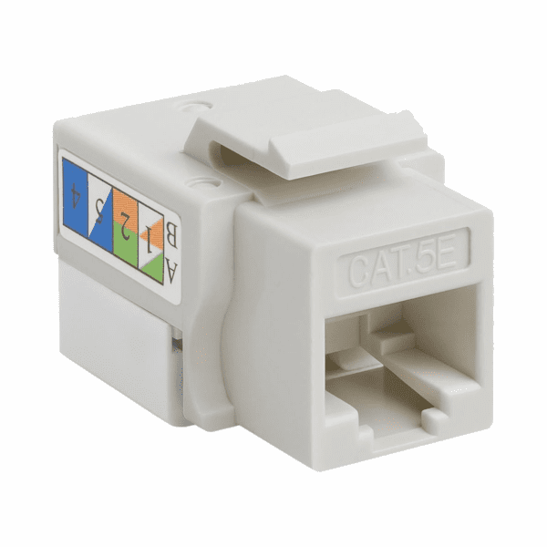 Módulo de Red Hembra RJ45 UTP Cat5e Blanco